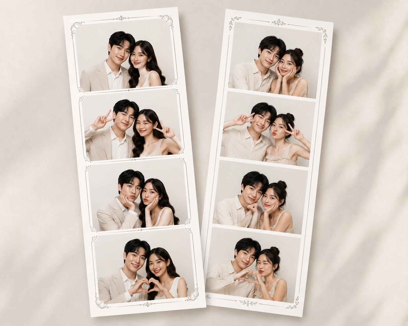 Contoh frame photobooth tema Classic White